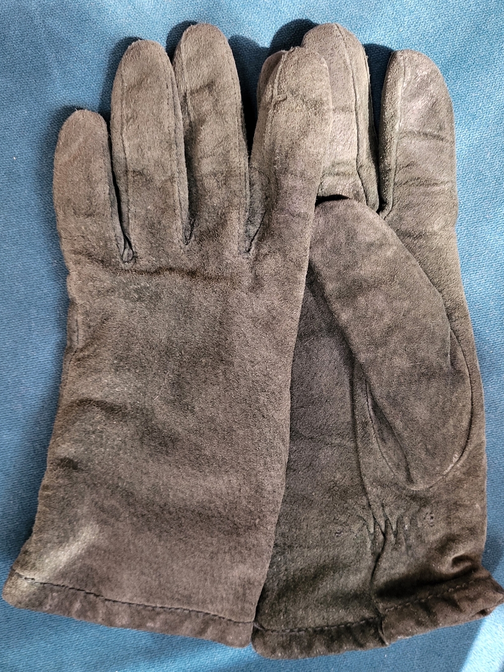 Suede Gloves - Green